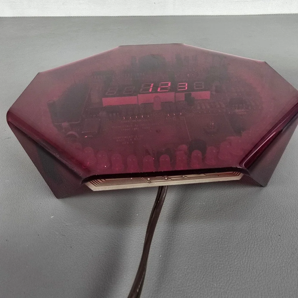 Vintage HyperClock by SkiTronix Red LED Digital Alarm DIY Learn To Solder Clock